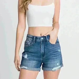 NWT Rolled hem distressed shorts